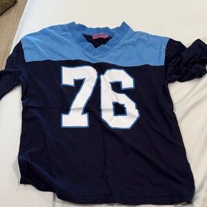 Blue and Navy 76 Graphic Shirt